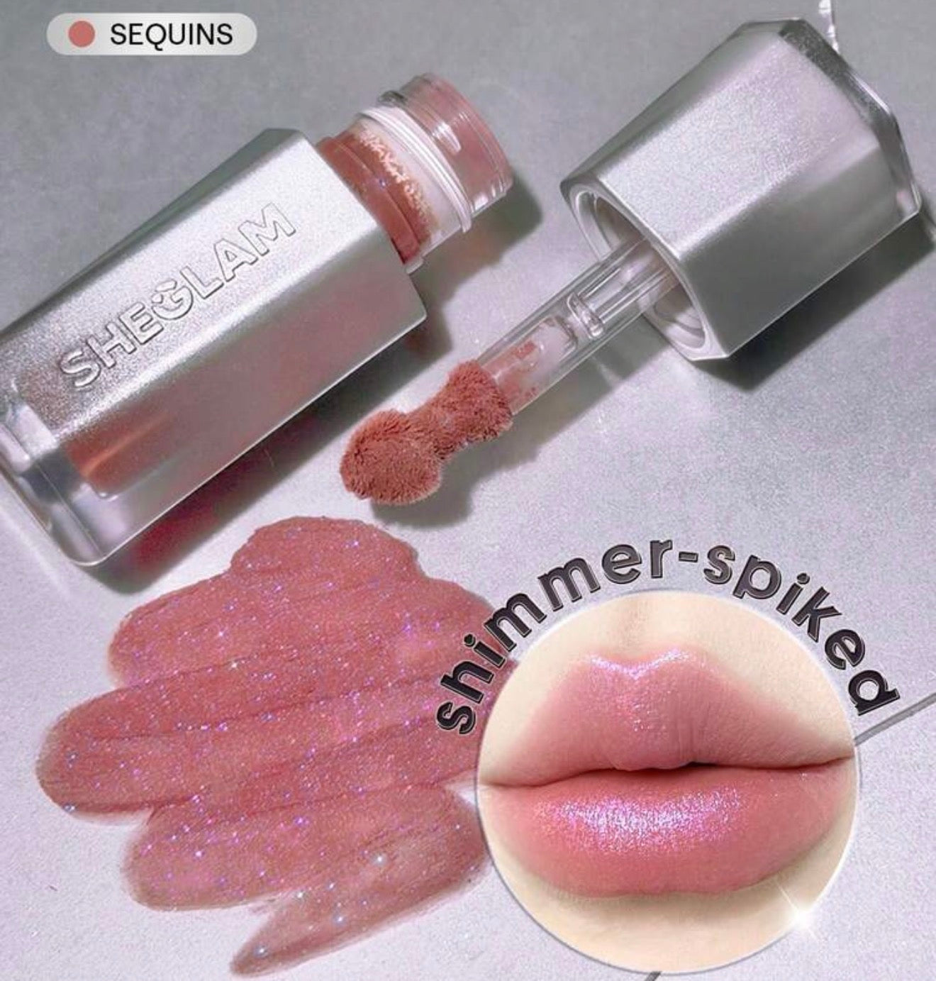 SHEGLAM Glitter Whip Rouge à
LèVres Liquide-Sequins