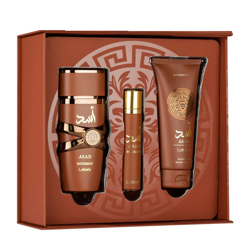 Lattafa Asad Bourbon Coffret 3 pièces