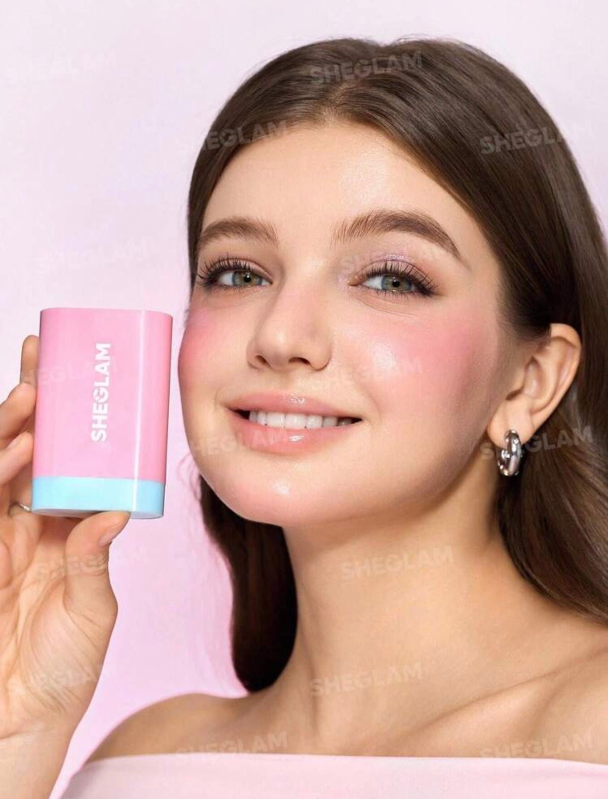 SHEGLAM Glass Glow Blush En Stick-Brisk Babe