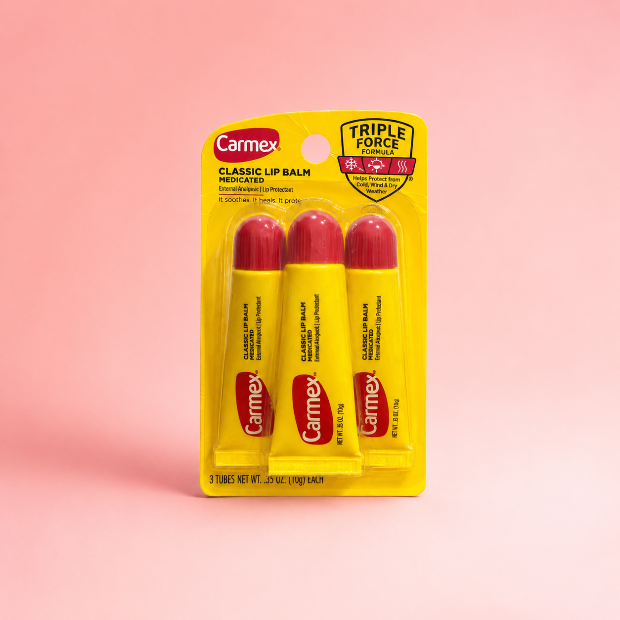 PACK CARMEX CLASSIC LIP BALM MEDICATED 10GX3PCS