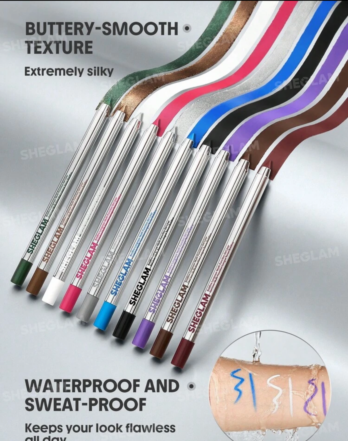 SHEGLAM Boldline Eyeliner Gel
Multifonction Longue Tenue-Silver Kohl
Kajal Henna