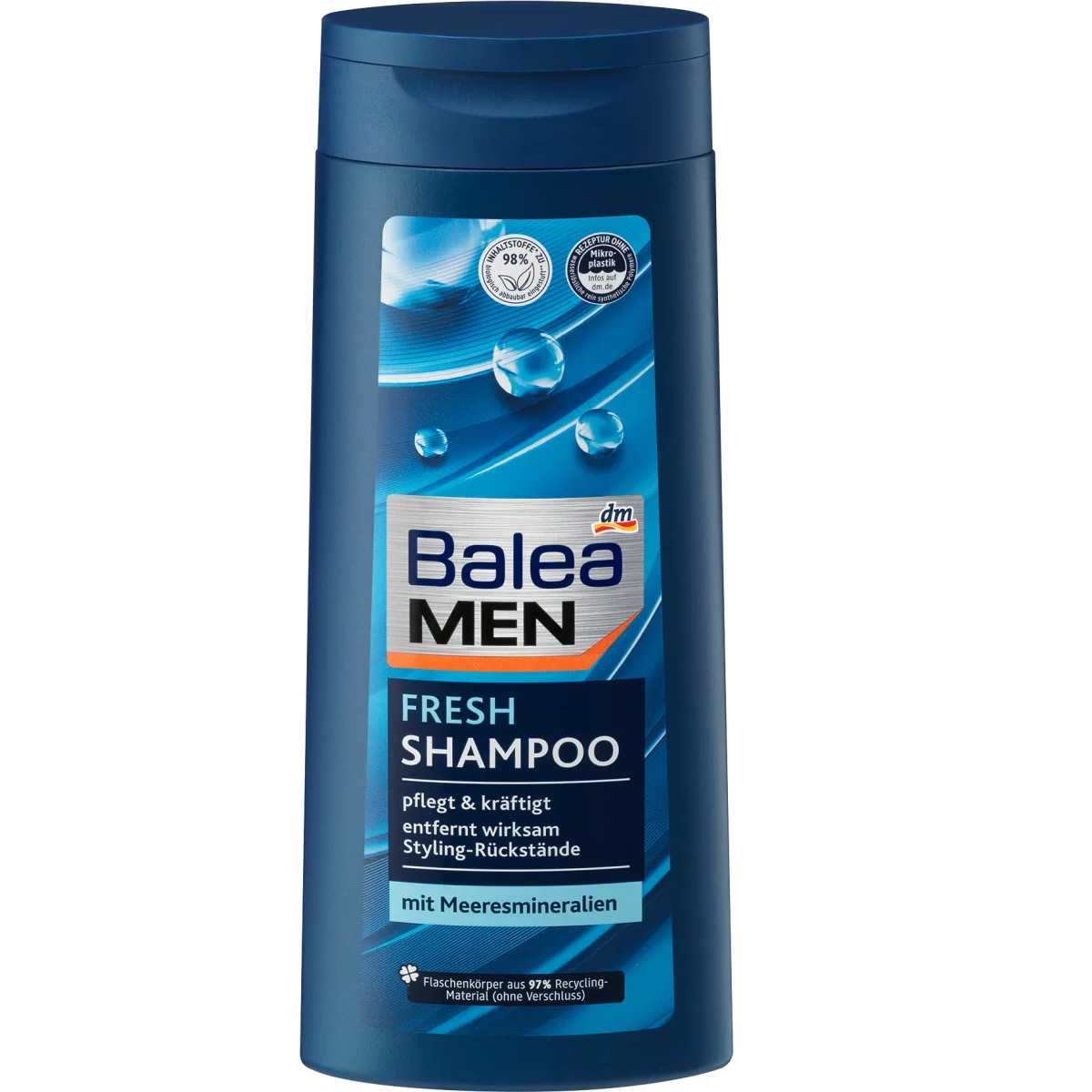Balea Men Shampooing Fresh aux Minéraux Marins – 300 ml