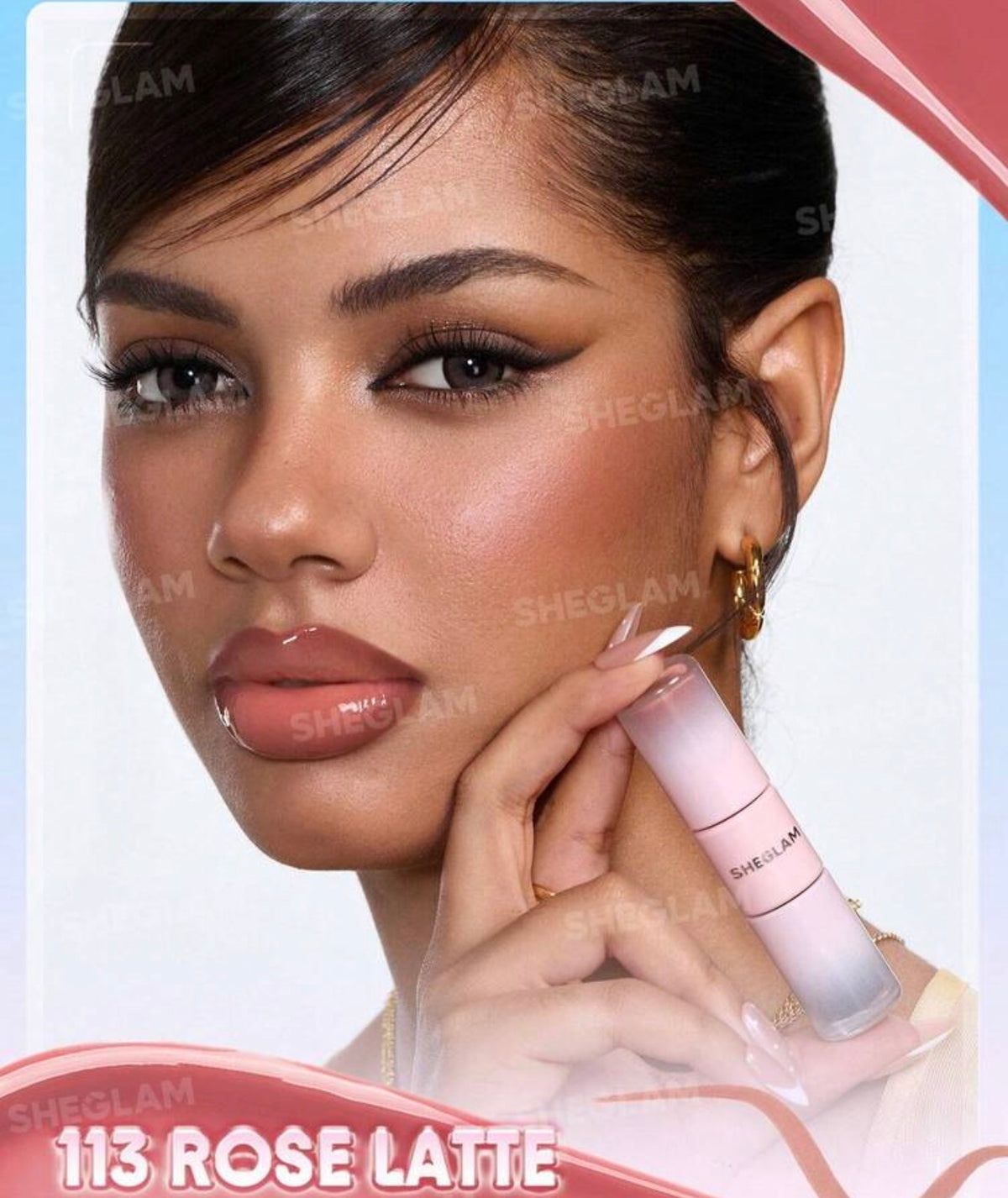 SHEGLAM Line To Shine Duo Tint
LèVres Peel-Off & Gloss-113 Rose Latte Combo 2-En-1
