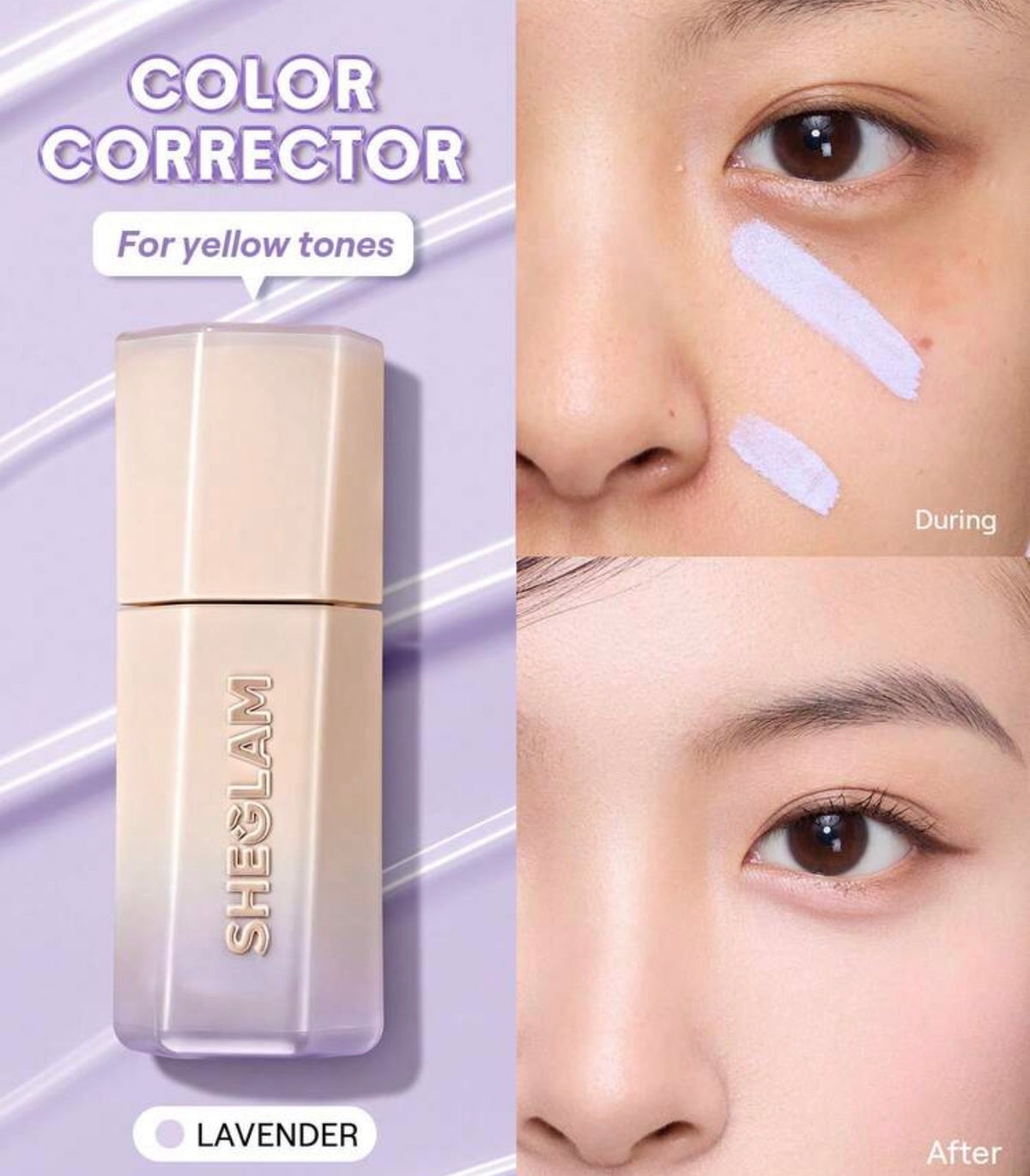 SHEGLAM Hideaway Correcteur Haute Couvrance – Lavender
