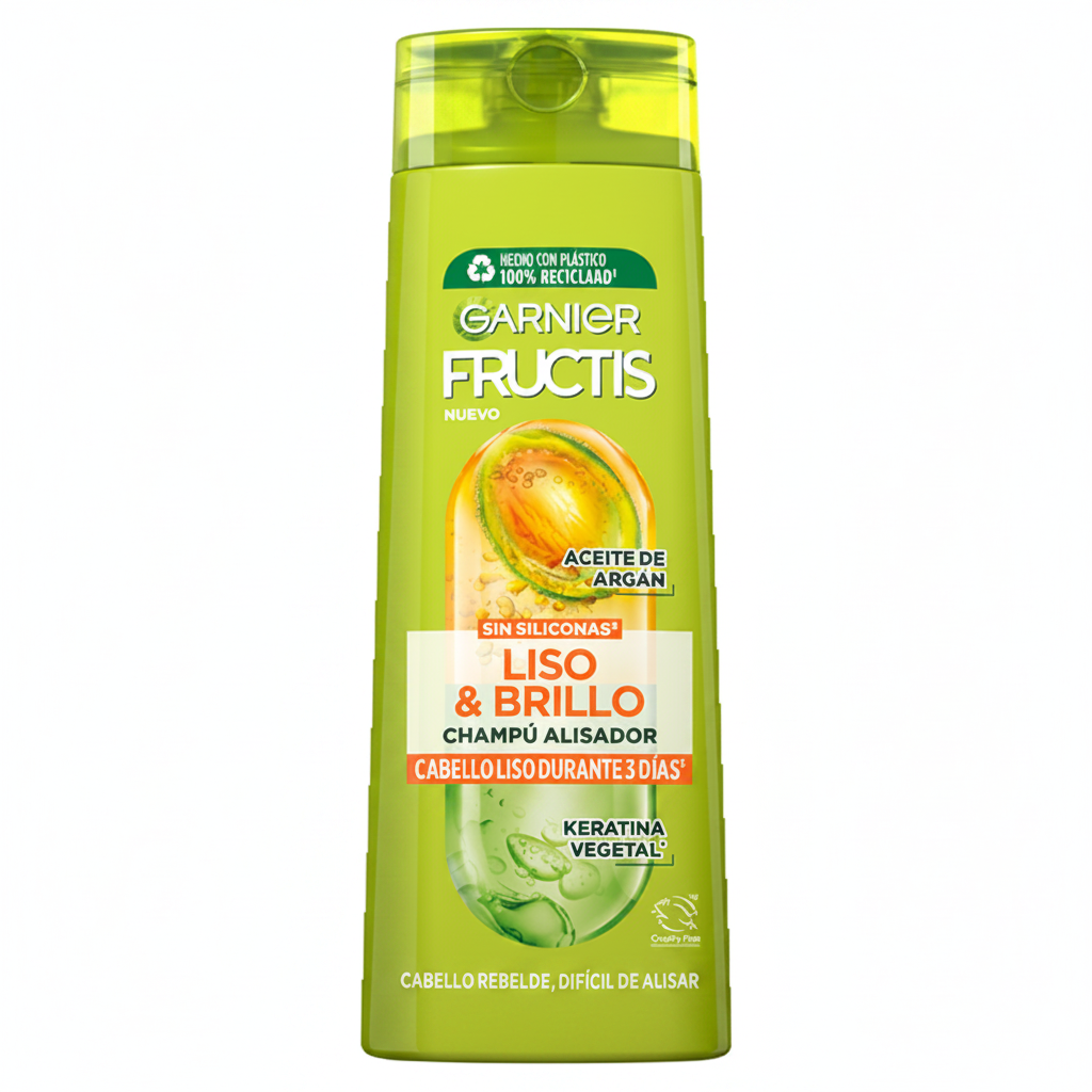 GARNIER SHAMPOO FRUCTIS LISO& BRILLO
