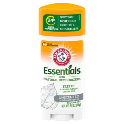 ARM & HAMMER ESSENTIALS UNSCENTED DEODORANT