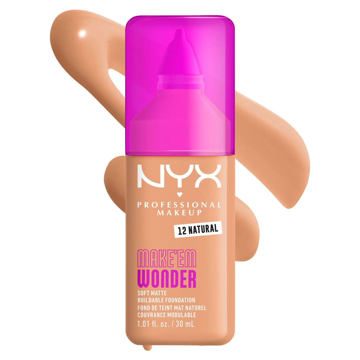 NYX Professional Makeup Make 'Em Wonder Foundation – 12 Natural