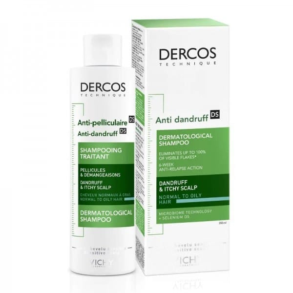 Vichy Dercos Anti-Pelliculaire Shampooing Traitant Cheveux Normaux à Gras 200 ml