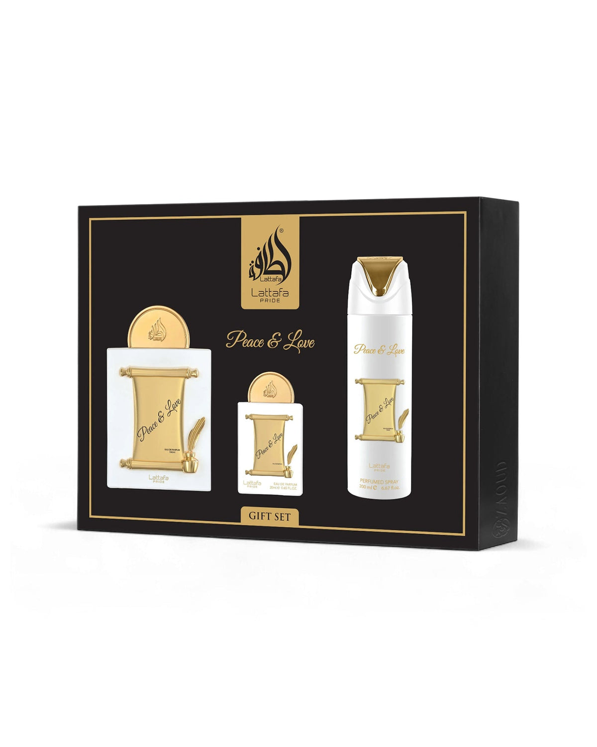 Lattafa Peace & Love Coffret 3 pièces