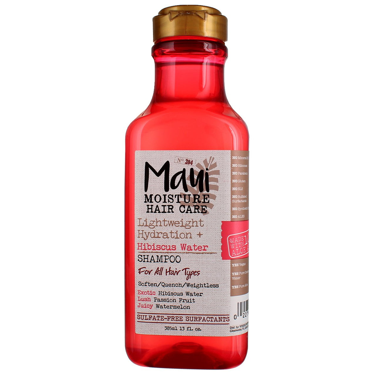 Maui Moisture Shampooing Lightweight Hydration + Hibiscus Water – 385 ml