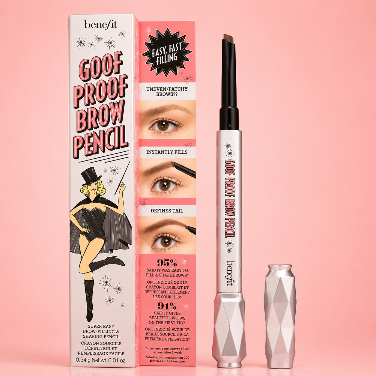BENEFIT BROW PENCIL (5 WARM BLACK BROWN)