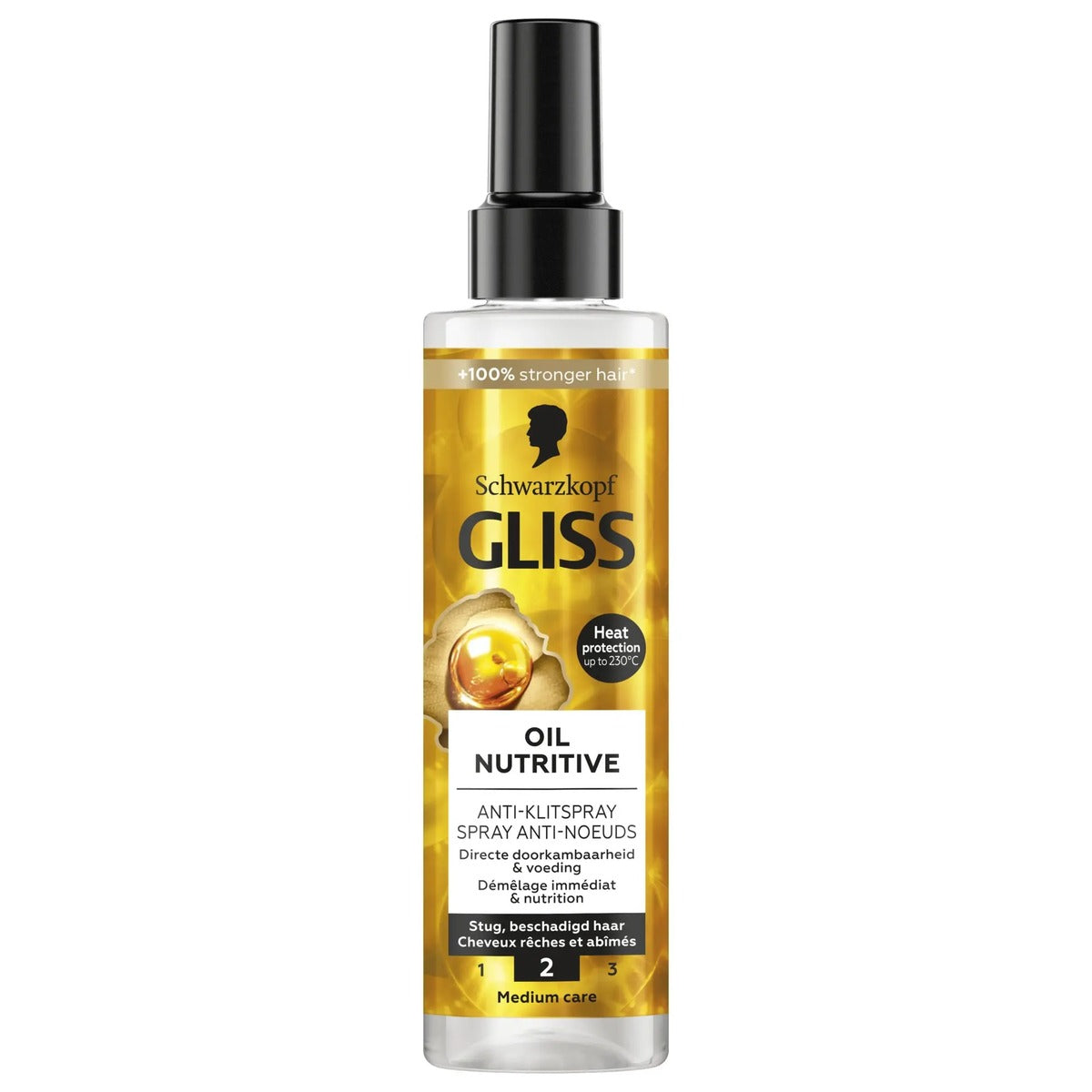 Schwarzkopf Gliss Oil Nutritive Spray Anti-Nœuds 200 ml