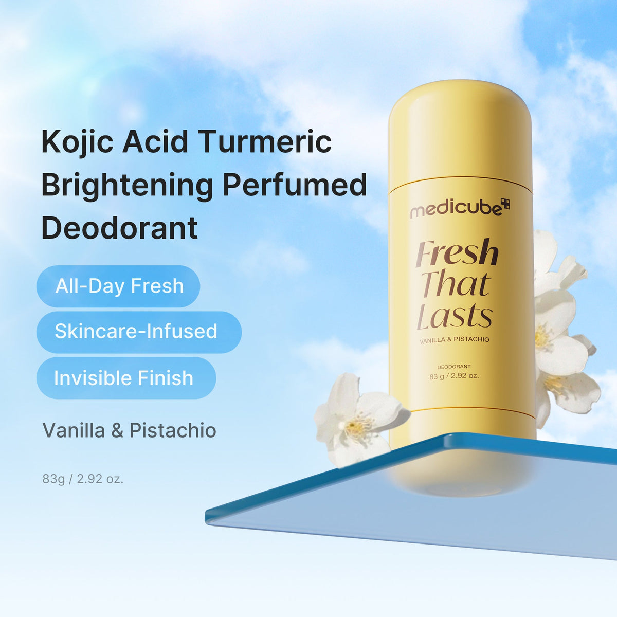 Medicube Déodorant Vanille & Pistache 83 g
