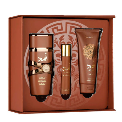 Lattafa Asad Bourbon Coffret 3 pièces