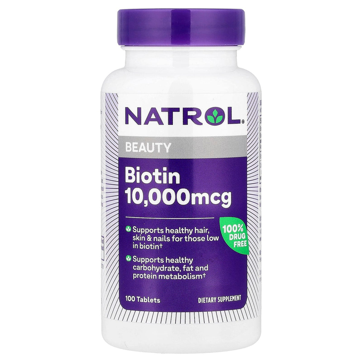 Natrol Biotin 10 000 mcg 100 Comprimés