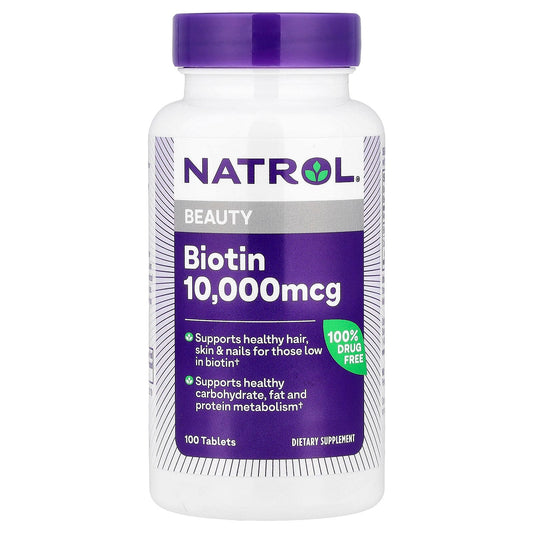 Natrol Biotin 10 000 mcg 100 Comprimés