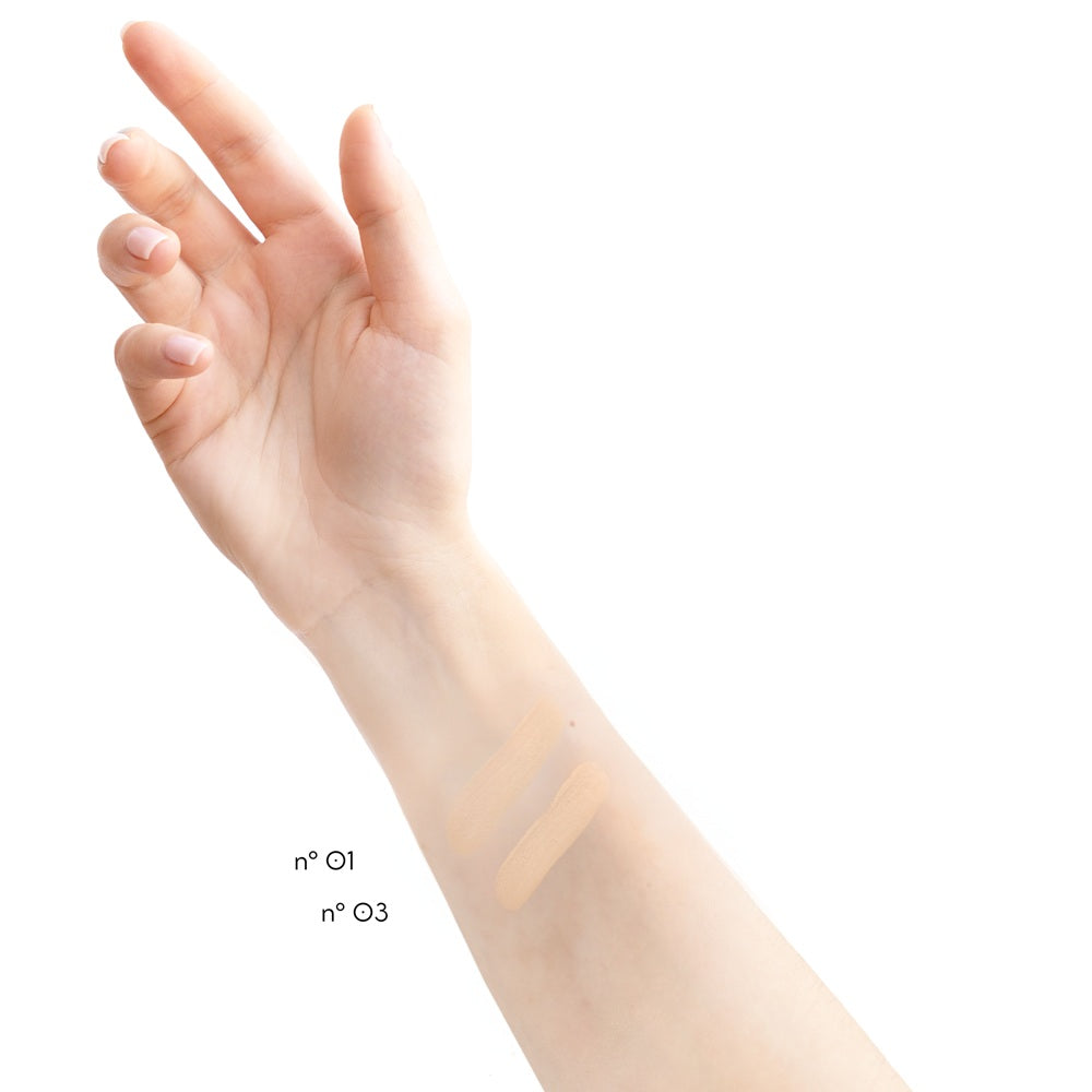 Swatch Quiz Camouflage Concealer N°01 et N°03