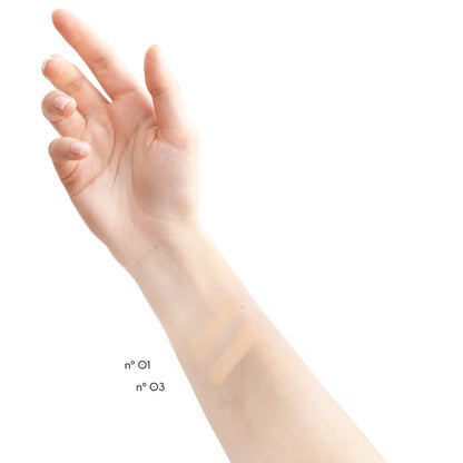 Swatch Quiz Camouflage Concealer N°01 et N°03
