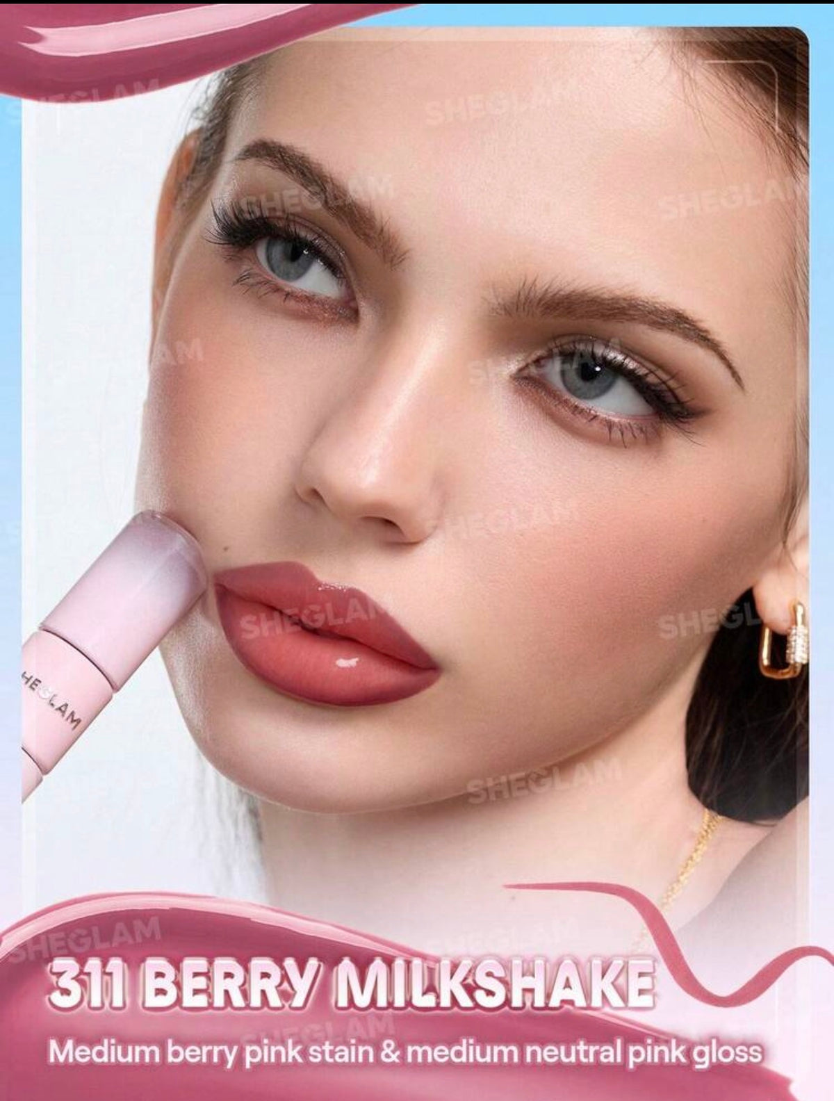 SHEGLAM Line To Shine Duo Tint
LèVres Peel-Off & Gloss-311 Berry
Milkshake Combo 2-En-1