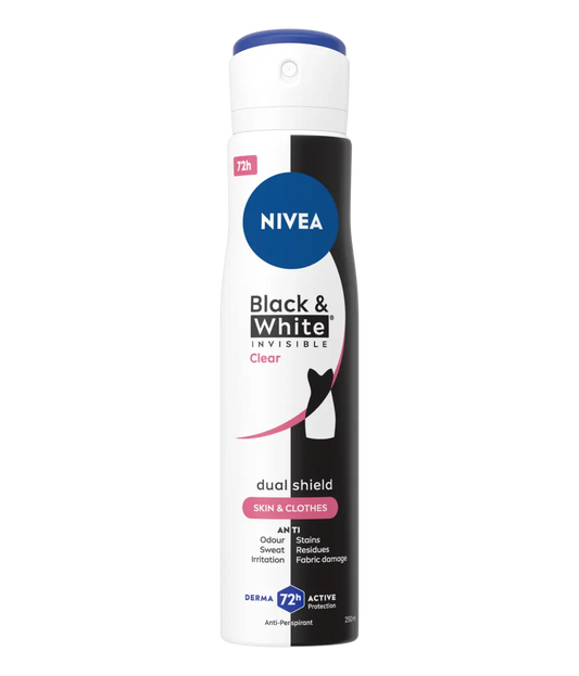 Nivea Black & White Invisible Clear Déodorant 150 ml