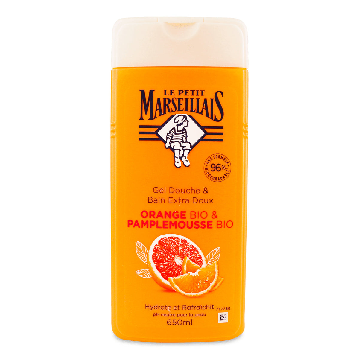 Le Petit Marseillais Gel Douche Orange & Pamplemousse Bio 650 ml