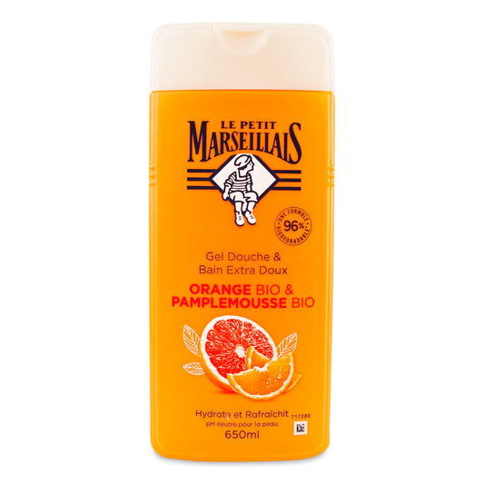 Le Petit Marseillais Gel Douche Orange & Pamplemousse Bio 650 ml