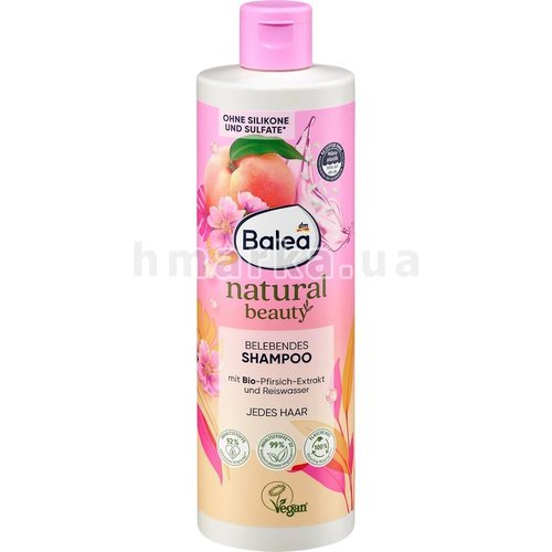 Balea Natural Beauty Shampooing Tonifiant à la Pêche