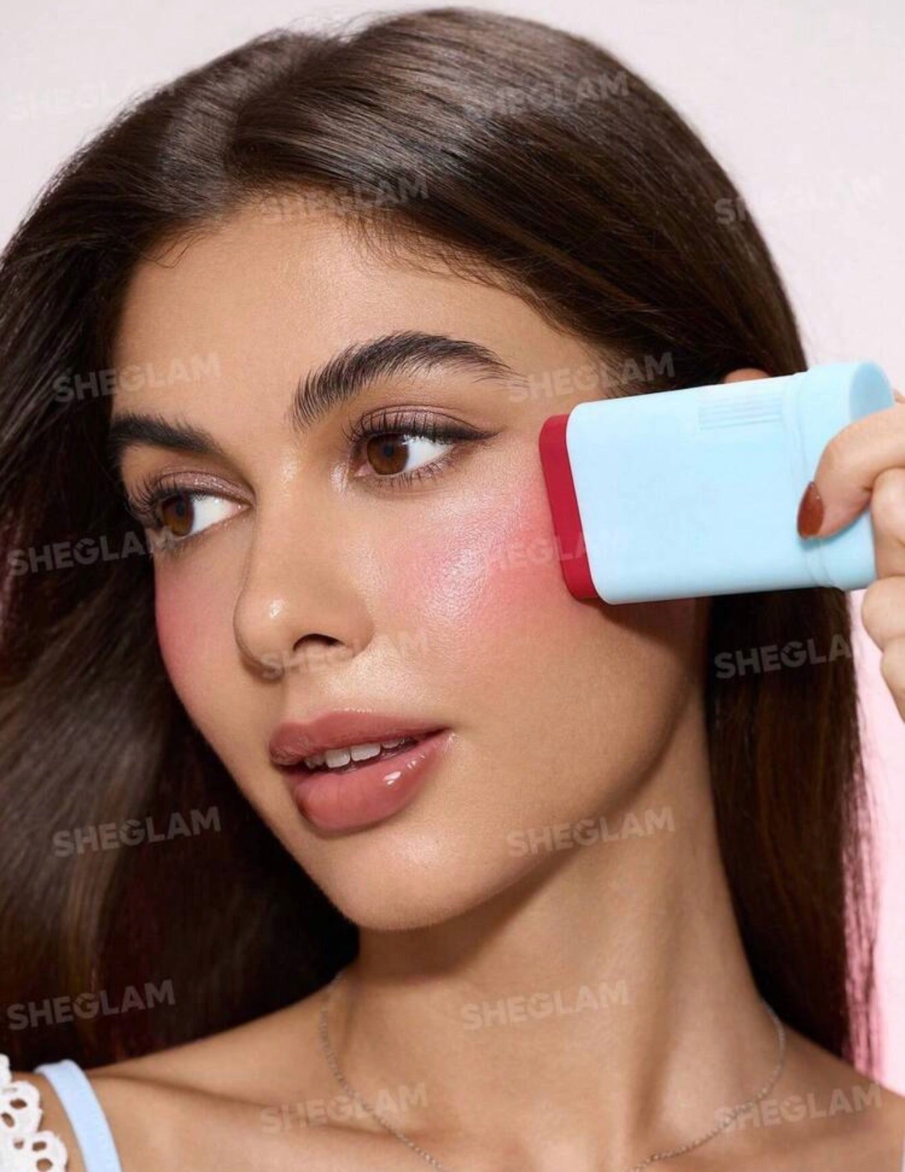 SHEGLAM Glass Glow Blush En Stick-Cherry Express