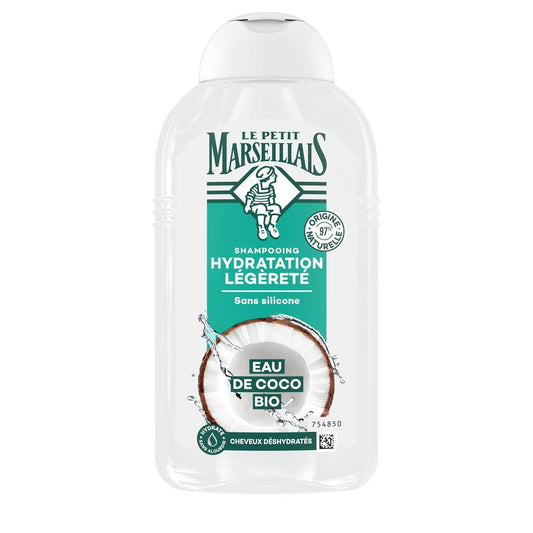 Le Petit Marseillais Shampooing Hydratation Légèreté Eau de Coco 250 ml