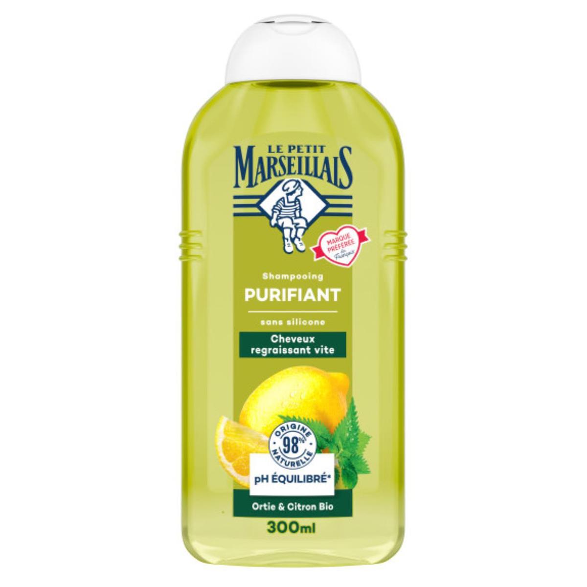 Le Petit Marseillais Shampooing Purifiant Ortie Citron 300 ml