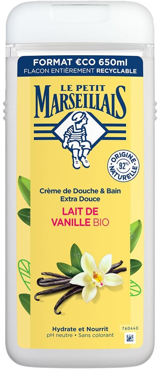 Le Petit Marseillais Crème de Douche Lait de Vanille Bio – 650 ml