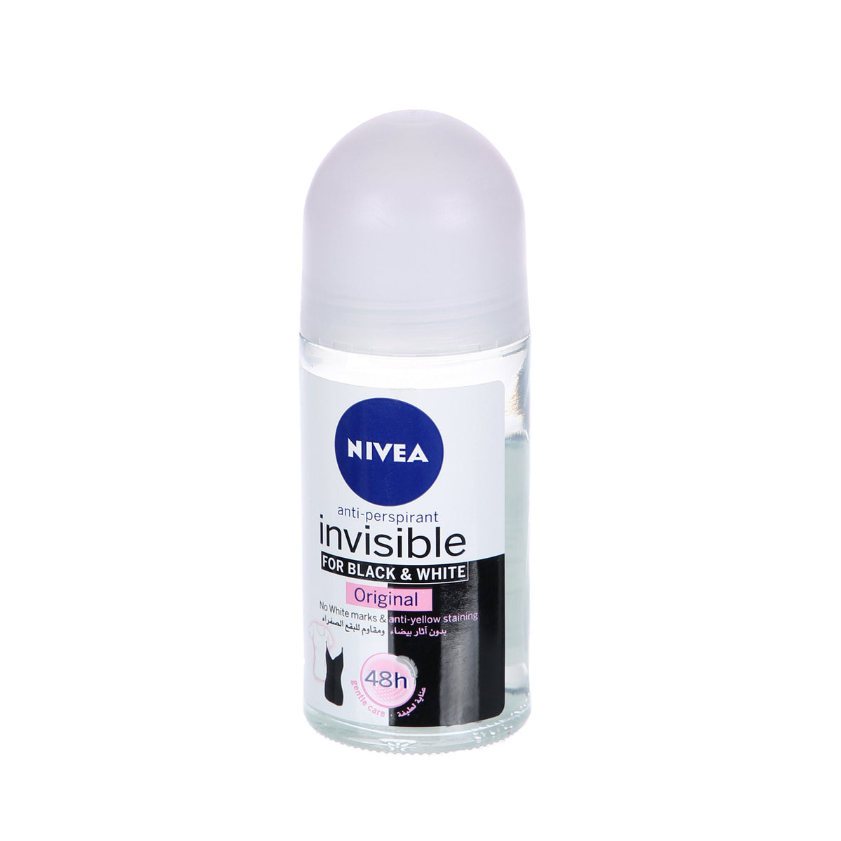 Nivea Black & White Invisible Original Roll-On Femme – 50 ml