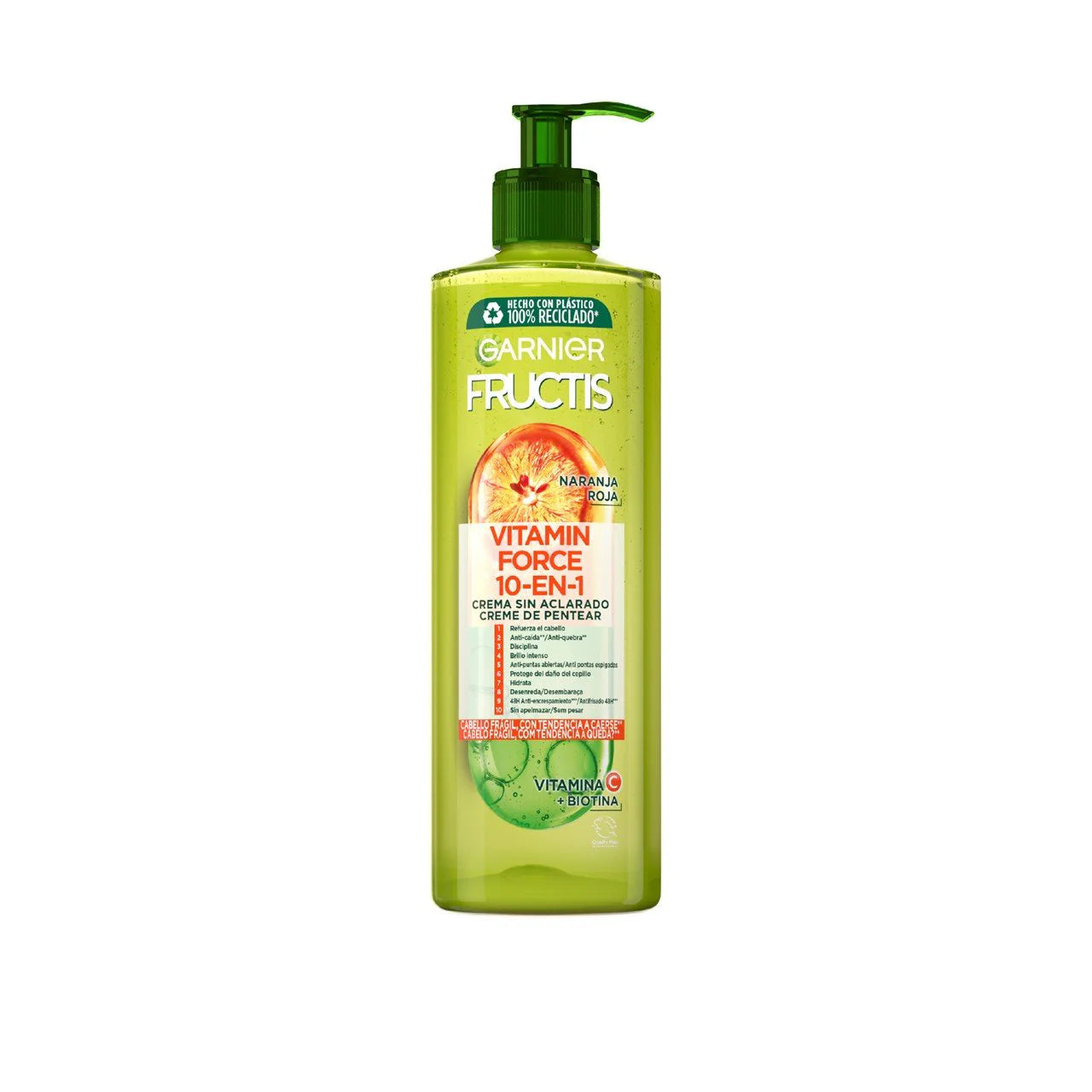 GARNIER FRUCTIS VITAMIN FORCE BIOTINA 10-IN-1 LEAVE-IN CREAM