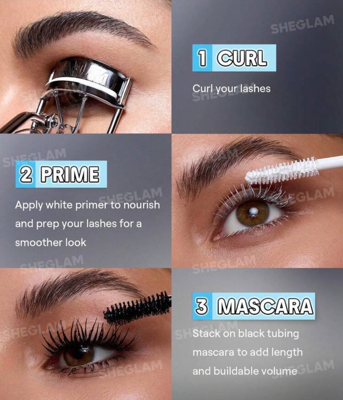 SHEGLAM All-In-One Base Et
Mascara Tubulaire Volumisant-Tubing
Black