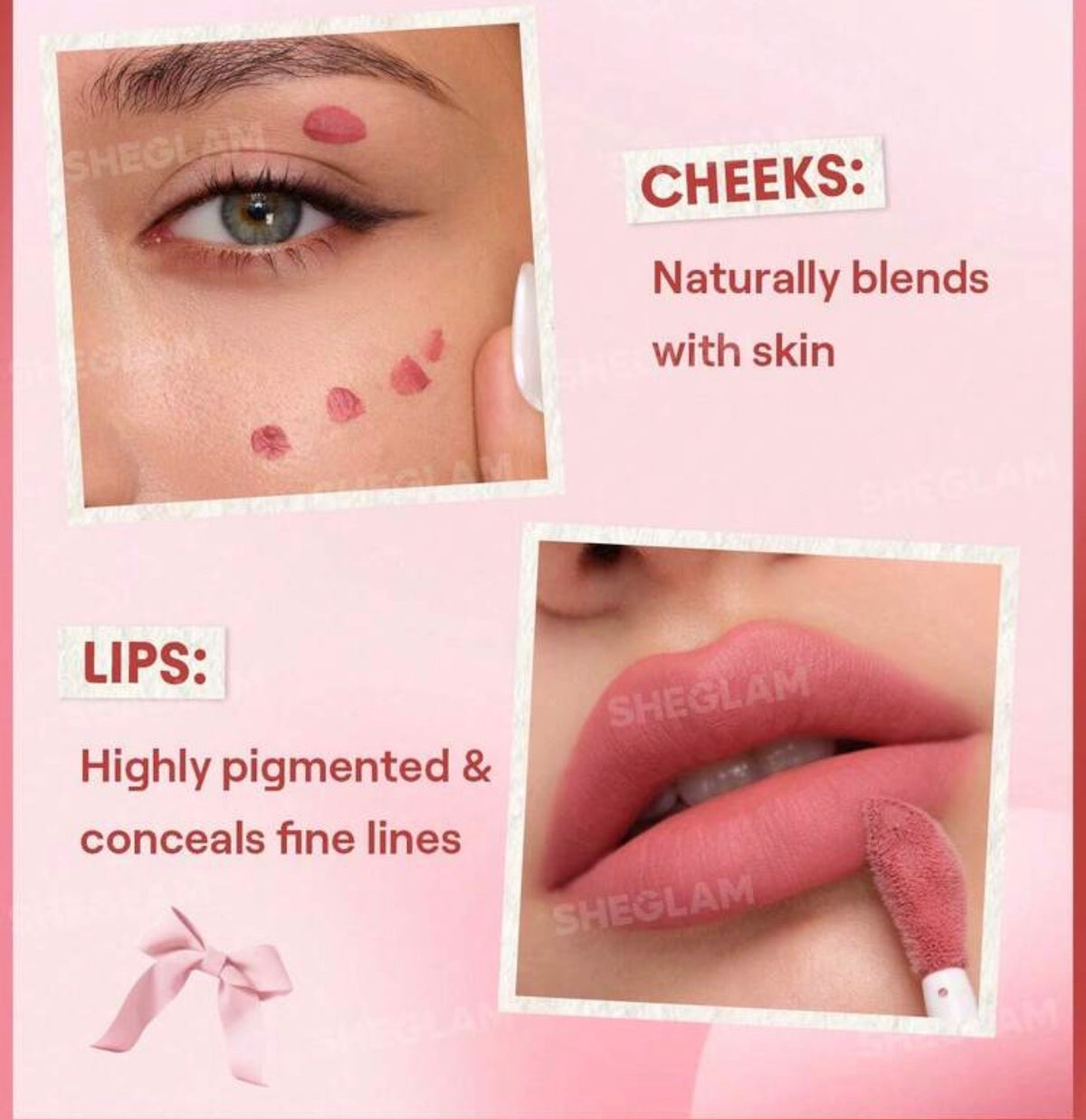 SHEGLAM Air Plush Crème pour Lèvres et Joues – 025 High Winds
