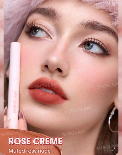SHEGLAM Marshmallow Puff Stylo à Lèvres Flou – 212 Rose Creme