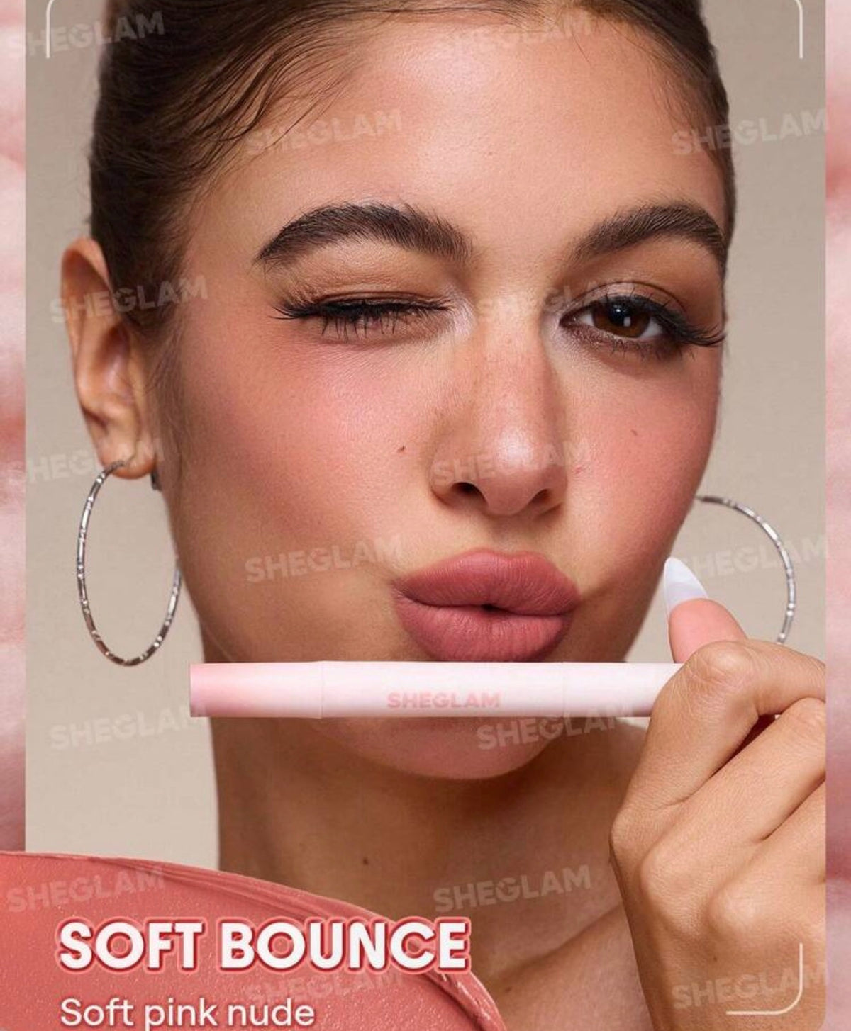 SHEGLAM Marshmallow Puff Stylo à Lèvres Flou – 032 Soft Bounce