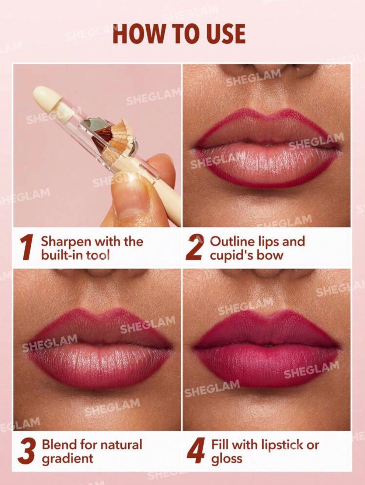 SHEGLAM Lip Facts Crayon à
LèVres-