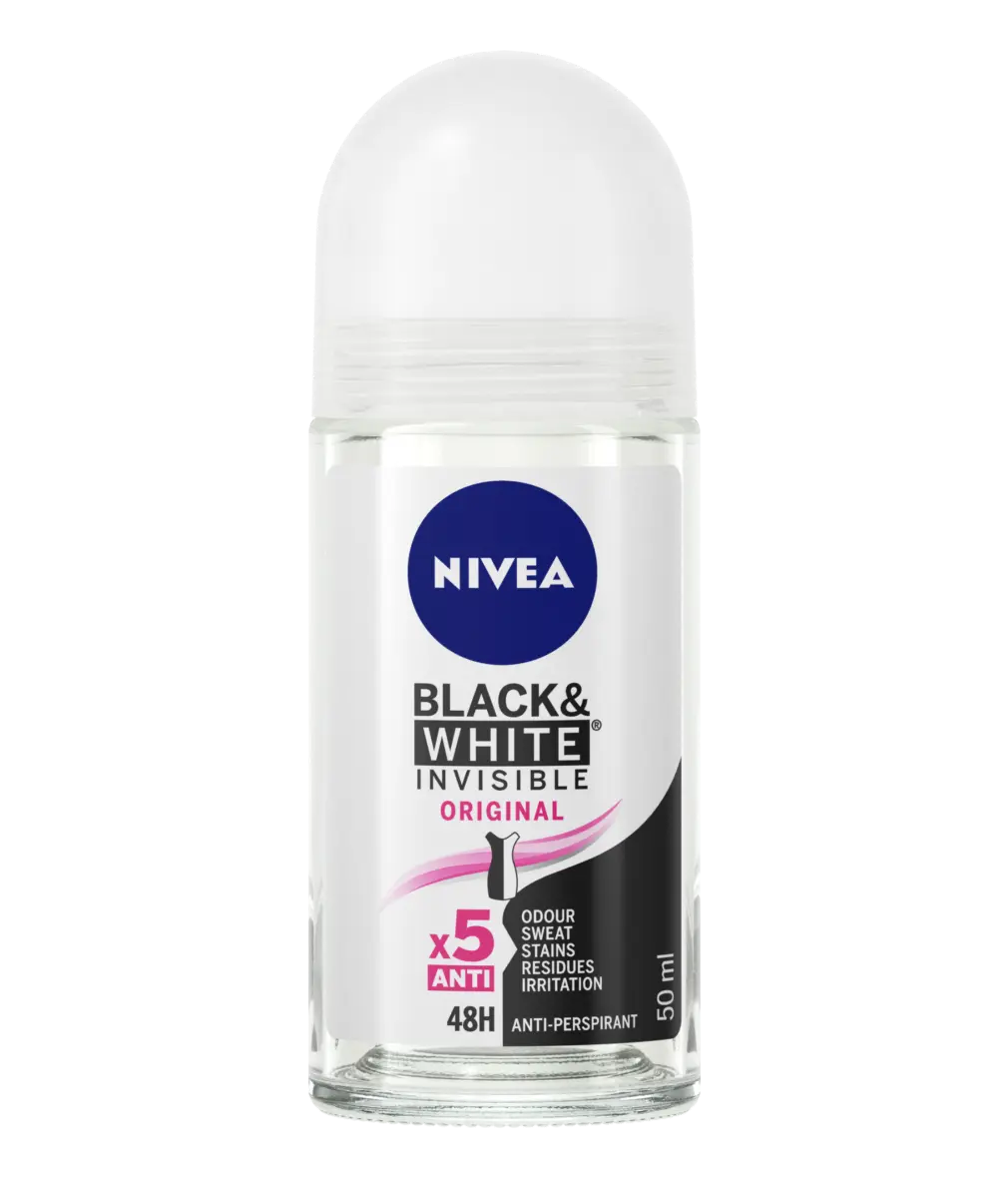 Nivea Black & White Invisible Clear Roll-On 50 ml
