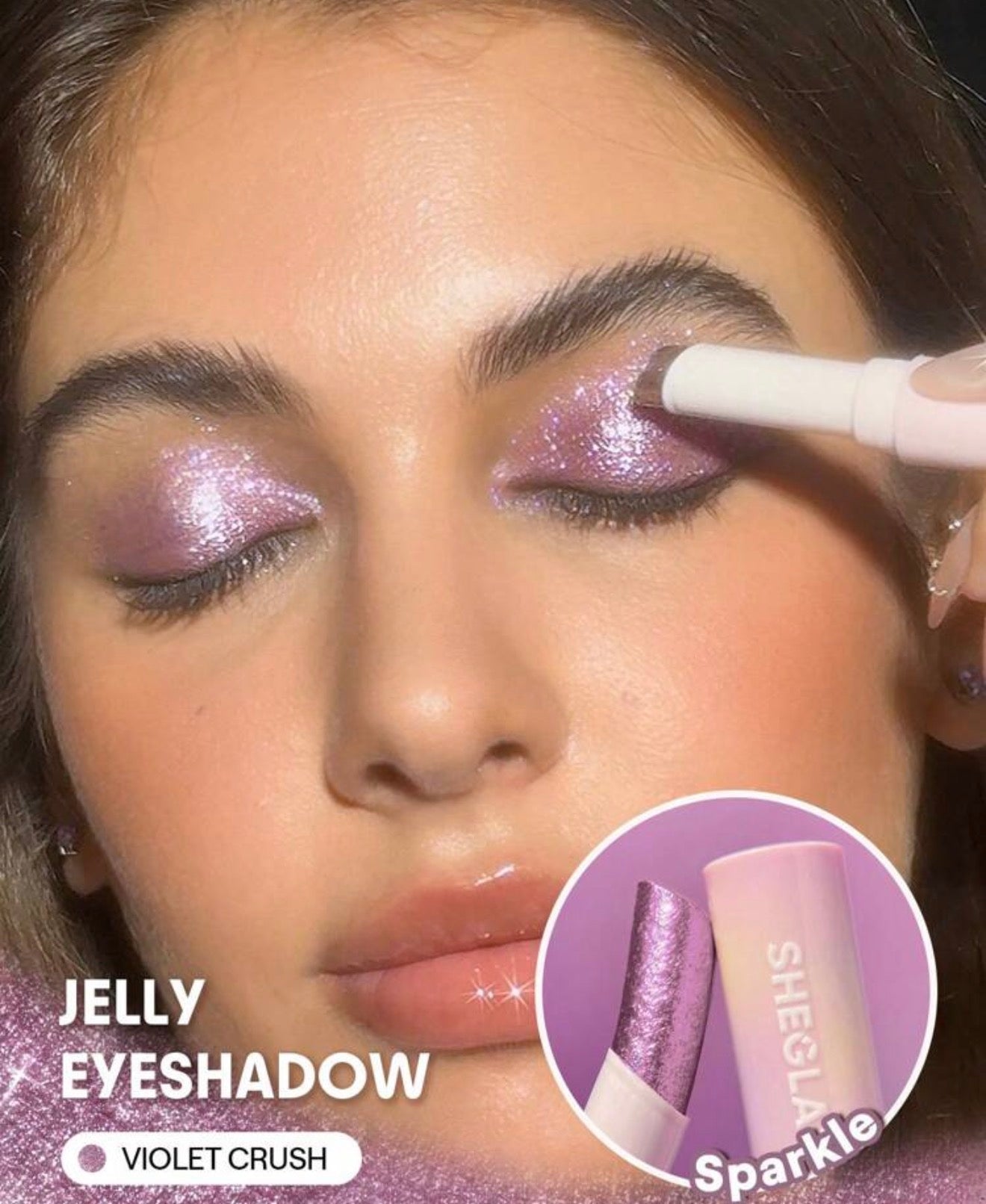 SHEGLAM Crystal Jelly BâTon
Illuminateur-Violet Crush