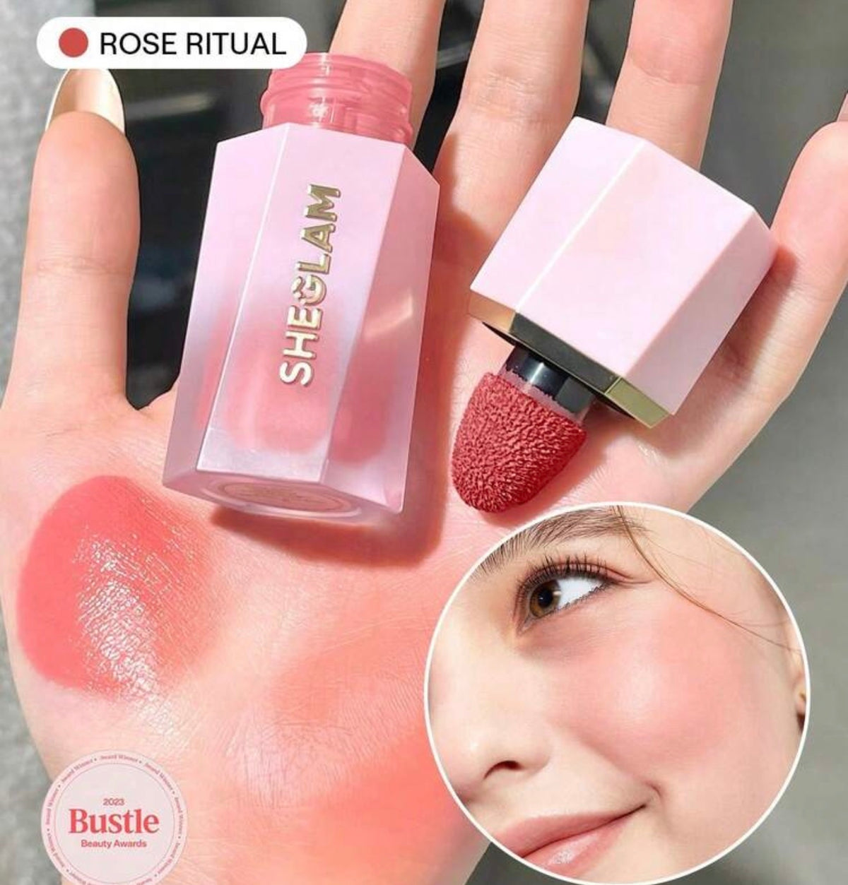 SHEGLAM Color Bloom Blush
Liquide Fini Mat-Rose Ritual