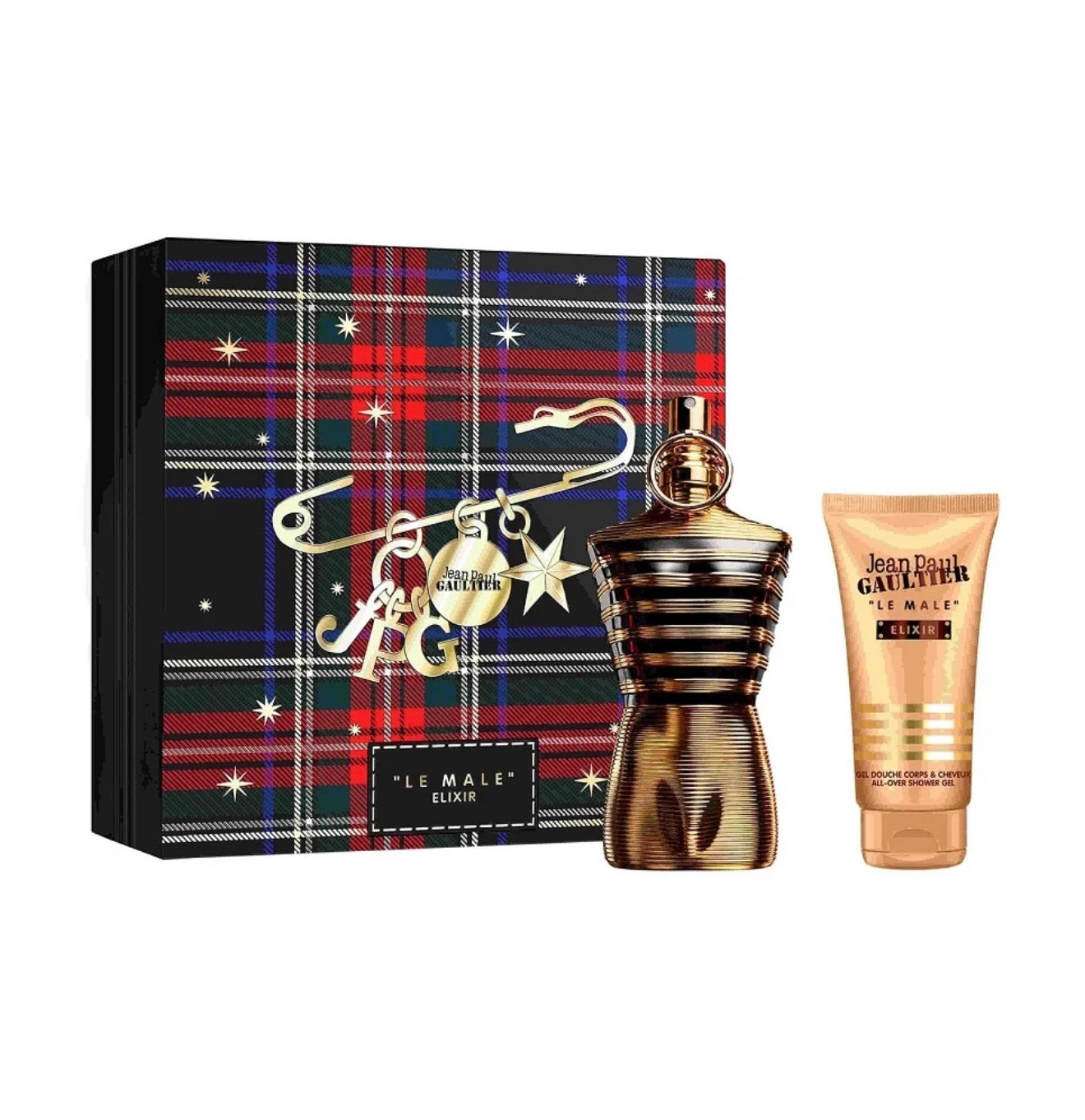 JEAN PAUL GAULTIER LE MALE ELIXIR COFFRET_PARFUM + SHOWER GEL_ - HOMME