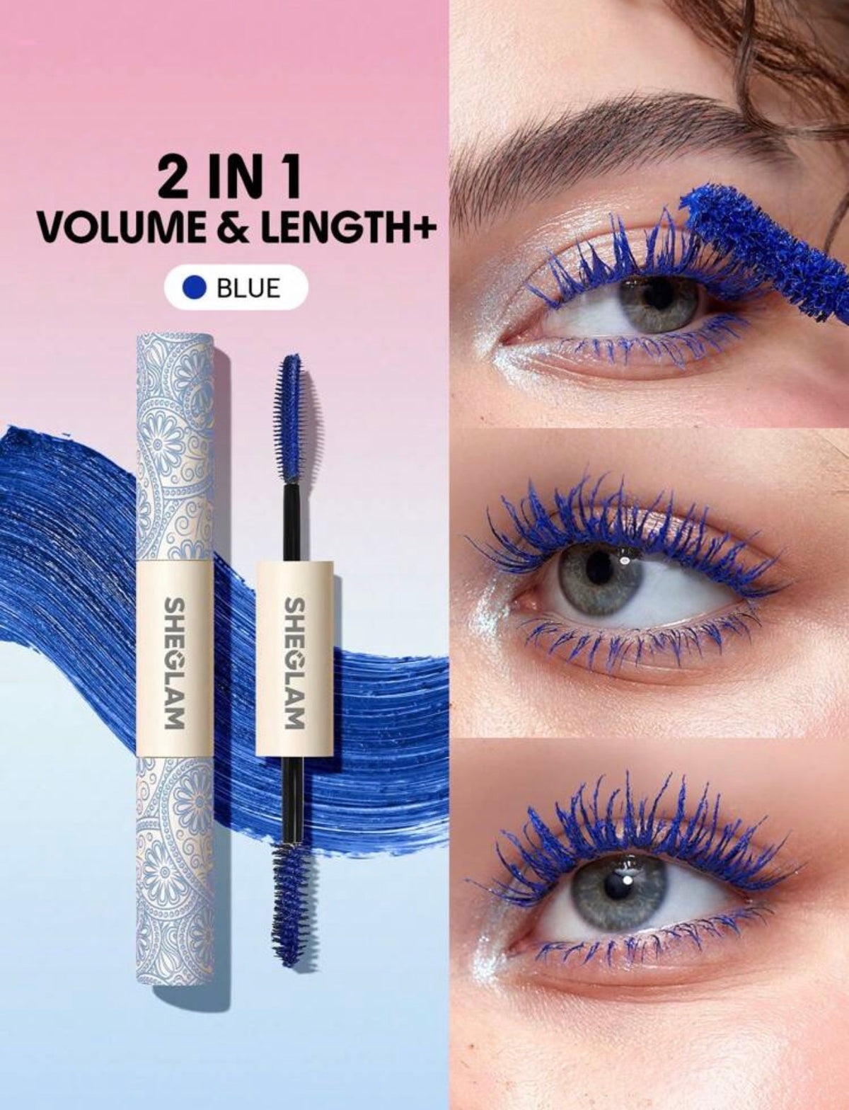SHEGLAM All-In-One Mascara
Volume & Longueur-Waterproof Blue