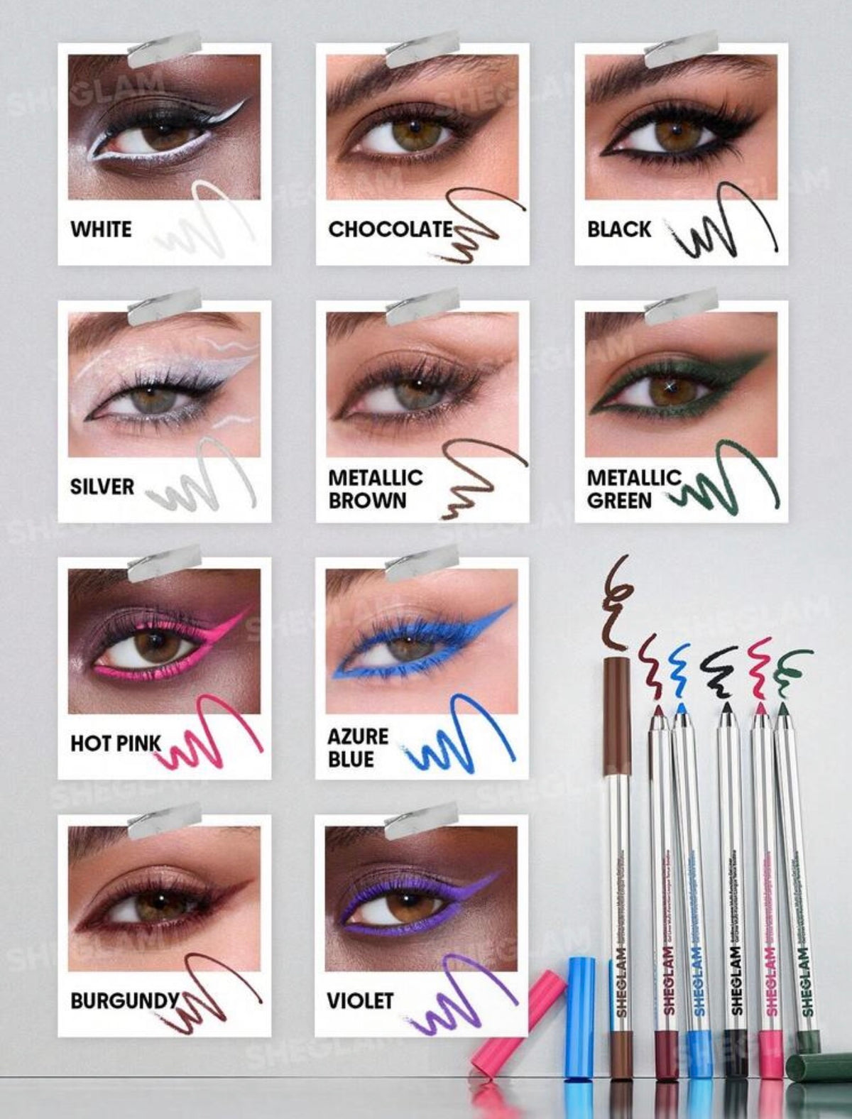 SHEGLAM Boldline Eyeliner Gel
Multifonction Longue Tenue-Silver Kohl
Kajal Henna