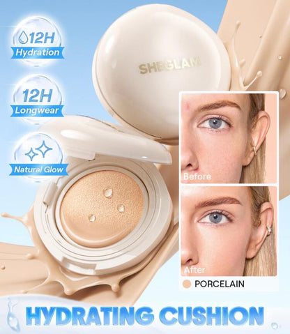 SHEGLAM Lumi Lock & Go Fond de Teint Cushion – Porcelain