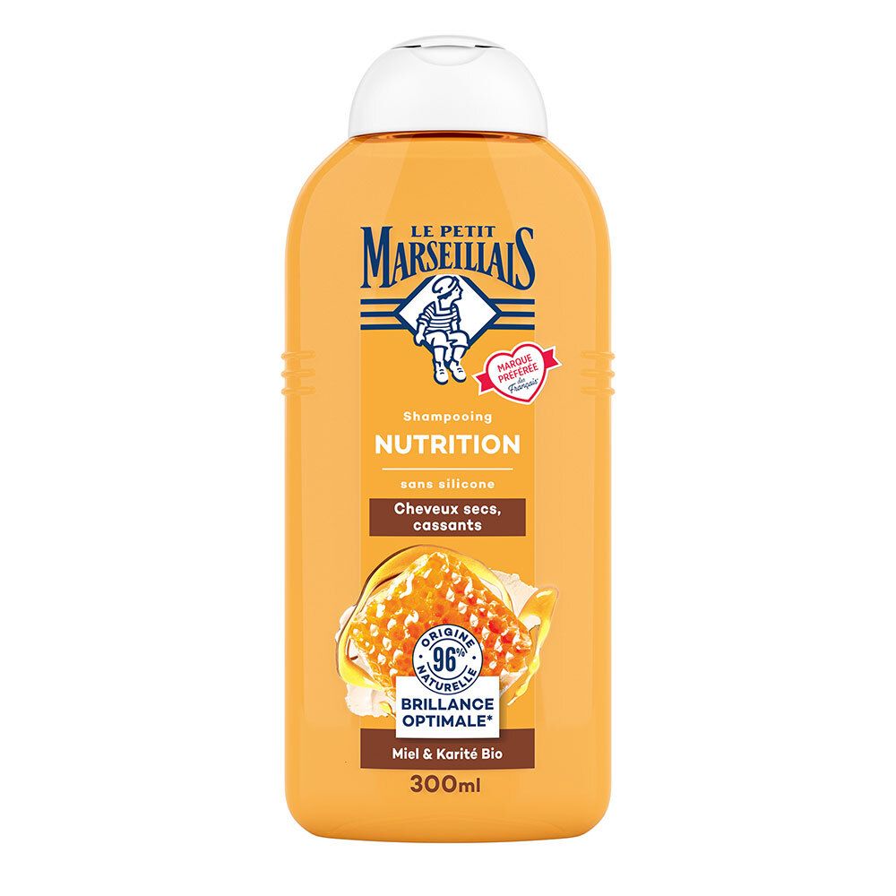 Le Petit Marseillais Shampooing Nutrition Miel Karité 300 ml