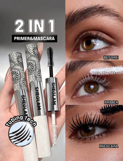 SHEGLAM All-In-One Base et Mascara Tubulaire Volumisant – Tubing Black