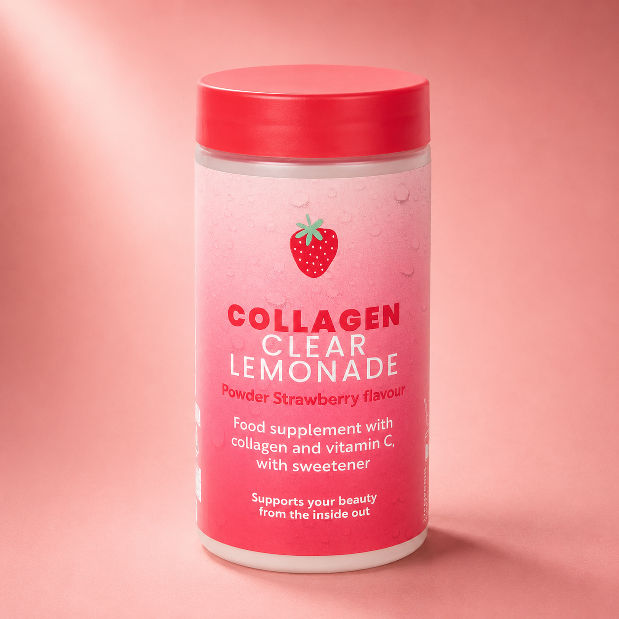 COLLAGEN CLEAR LEMONADE - POWDER STRAWBERRY FLAVOUR