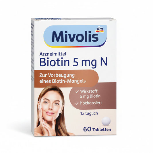 Mivolis Biotin 5 mg N 60 Comprimés