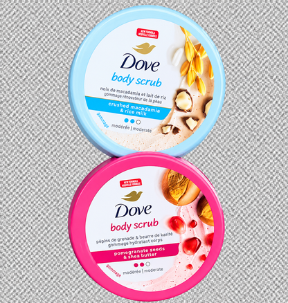 Dove Gommage Corps Macadamia & Lait de Riz 100 g